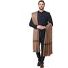 PT Sciarpe Da Uomo In Lino Fine Kullu Lohi, Design Intrecciato Colore Taupe
