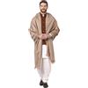 PT Nuovo Scialle Stola Scarf In Lana Spessa Misto Lohi Da Uomo
