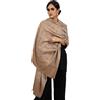Shal-é-Pashm Shaw!É-Pashm Donna Sciarpa Pashmina Sintetica Calda Spessa Beige Coprispalle