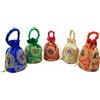 Fatto a mano Set Da 5 Clutch Ethniche Indiane In Set Pouch In Puro Silk Potli Batwa