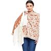 Weavers Villa Stole, Sciarpe, Wraps In Cashmilon Ricamato Aari Kashmiri Da Donna 30" X 80"