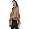 Zamour D1 Sciarpa Donna Kashmir Chinar Shawl In Lana Ricamata 30 x 80''