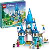 LEGO Disney Princess Il Castello di Cenerentola e del Principe Azzurro, Set di Costruzioni, Idea Regalo, Giocattolo per Bambini dai 5 Anni 43206