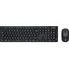 Vultech KM-831W Kit Tastiera e Mouse Wireless 2.4 GHz per Windows. ultra-slim,12 tasti multimediali a scelta rapida, Tastierino numerico, tasti silenziosi, per PC/Laptop, Layout italiano, Nero