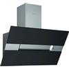 Silverline Cappa Cucina Filtrante a Parete Larghezza 60 cm Inox e Vetro colore Nero - 3374