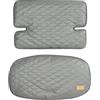 roba Cuscino per Seggiolone Sit Up Luxe, Set 2 Pezzi per Seggioloni della Serie Sit Up Flex, Riduttore di Seduta Impermeabile, Design Stone Quilted, Imbottito, Antimacchia, Grigio Scuro