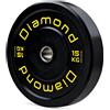 Diamond Disco olimpionico bumper Master foro Ø 50 mm Diamond 15 kg