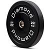 Diamond Disco olimpionico bumper training Pro foro 50 mm Diamond Professional 20 kg