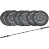 Diamond Set 70 kg Dischi bumper Diamond Professional foro 50 mm + bilanciere 220 cm olimpico