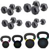Diamond Set Manubri esagonali + Kettlebell pro Diamond