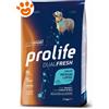 Prolife Dog DualFresh Adult Medium Large Salmone, Merluzzo e Riso - Sacco Da 2,5 Kg