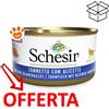 Schesir Cat in Cooking Water Tonnetto e Alicette al Naturale - Lattina Da 85 Gr - CONFEZIONE RISPARMIO