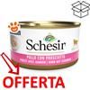 Schesir Cat Filetti di Pollo con Prosciutto - Lattina Da 85 Gr - CONFEZIONE RISPARMIO