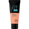Maybelline New York Fondotinta Coprente Opacizzante Fit Me Matte&Poreless, Colore Uniforme, Pori Minimizzati, 250 Sun Beige