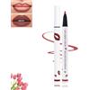 LXCJZY Longwear Liquid Lip Liner, Matte Lip Stain Marker, 2-in-1 Waterproof Lipstick Lip Liner, Waterproof Quick-Drying Long-Lasting Matte Liquid Lipstick. (04, 1 Count (Pack of 1))