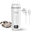 Kssvzz Bollitore da Viaggio con 6 Impostazioni di Temperatur, 450ml Mini Bollitore Elettrico, 110-240V 300W Bollitore Elettrico Portatile - Spegnimento Automatico, Protezione Dal Surriscaldamento