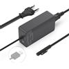 BIUBOTY Caricatore 65W Surface 15V 4A per Microsoft Surface Pro 11/10/9/8/Pro 7/7+/6/5/4/3/X, Surface Go 4/3/2/1, Surface Laptop 7/6/5/4/3/2/1, Surface Book 3/2/1, Alimentatore Caricabatterie con porta USB