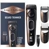 King C. Gillette - Kit per rasoio da barba da uomo, con 3 pettini intercambiabili