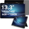 Xoro Tablet PC 13.3 pollici Xoro MegaPAD 1333 Pro con display IPS FullHD, Android 13, batteria da 10.000 mAh, CPU, 6 GB RAM, 128 GB Flash, 5G WiFi, Bluetooth, lettore di schede, fotocamera da 5 MP,