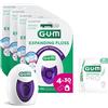 GUM EXPANDING FLOSS | rimuove la placca negli spazi interdentali | si espande adattandosi agli spazi interdentali più larghi | perfetto per gengive e denti sensibili | 4 x 30m (+1 bonus sample)