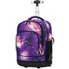 BOZONLI Zaino Trolley Zaino con Ruote Zaino Trolley Scuola Media Elementare Unisex Ragazza Ragazzo Cartelle Cartella Scuola Trolley 48x31x21 cm