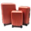 Clacson Set 3 Trolley Rigido Polipropilene 8 ruote con Trolley Bagaglio a mano Idoneo Ryanair (Ruggine)