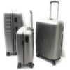 Clacson Set 3 Trolley Rigido Polipropilene 8 ruote con Trolley Bagaglio a mano Idoneo Ryanair (SILVER)