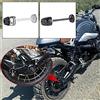 Lorababer Moto R1250GS Rear Refit Wheel Asse Asse Slider Cap Pad Crash Protector for R1200GS 2007-2012 RnineT 2014-2018 ((Argento)