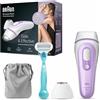 Braun Silk-Expert Pro 3 PL3111 Epilatore a Luce Pulsata, IPL, Epilazione Definitiva, Testina di Precisione, Corpo e Viso, Rasoio Venus Original, Borsa, 300.000 Impulsi di Luce, Bianco e Lilla