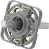 HOPPE Modulo di montaggio UP52/RFL rettangolare - Maniglia per porta VK, 8/62 mm, in acciaio color alluminio