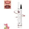 LXCJZY Longwear Liquid Lip Liner, Matte Lip Stain Marker, 2-in-1 Waterproof Lipstick Lip Liner, Waterproof Quick-Drying Long-Lasting Matte Liquid Lipstick. (07, 1 Count (Pack of 1))