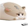 Akko Mouse da gioco wireless Ragdoll Cat Shape Mouse, 2,4 GHz con ricevitore USB, tracciamento ottico 1200 DPI, ergonomico, clic silenzioso, mouse wireless silenzioso (Ragdoll)
