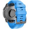 ANBEST Cinturino Compatibile con Garmin Fenix ​​6X PRO/Fenix 7X Cinturino, Braccialetto di Ricambio in Silicone Sportivo per Fenix 6X/Fenix 5X/Enduro/Enduro 2/Descent MK2 Cinturino, Blu