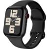 Yoohoo Patented Cinturino Sportivi Compatibile per Apple Watch 38mm 40mm 41mm 42mm (Serie 10) da Donna Uomo, in Silicone Per Serie 10 9 8 7 6 5 4 3 2 1 SE