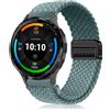 PaceBid 22mm Nylon Cinturino per Garmin Venu 4 45mm/Venu 3/2/Forerunner 265 | per Forerunner 255/255 Music,Amazfit Balance 3/2/Bip 6/5/Bip Max/GTR 4/3,Intrecciato Magnetico Elastico Cinturini, Verde