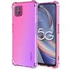 WILLIS Custodia per Oppo Reno4 Z 5G, Cover Protettiva in Silicone TPU Colore Sfumato Trasparente, Custodia per Telefono Antiurto e Antigraffio