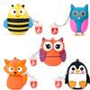 BORLTER CLAMP Chiavetta USB da 8 GB Confezione da 5 Pezzi, BORLTER CLAMP Pen Drive Scheda di Memoria con Grafica Animale Carino, Regalo per Studenti e Bambini