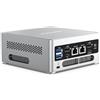 MINISFORUM Mini PC NAB6 Lite, Intel Core i5-12600H, 16 GB DDR4, 1 TB PCIe 4.0 SSD, 12C/16 T, fino a 4,5 GHz, 2 x LAN RJ45 2,5 G, WiFi 6, Bluetooth 5.2, 2 x HDMI, 7 porte USB