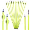 ACCMOS 29 Pollici Freccia per Tiro con L'Arco Spine 500 ID 6,2 mm Freccia in Carbonio, per Adulti Giovani Arco e Freccia Caccia e Target Practice Tiro 12 Pezzi (29 inch)