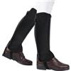 HERCHR Ghette da Equitazione, Equitazione Equestre Mezze Ghette con Cerniera Mezze Ghette Equipaggiamento Protettivo Equestre per Bambini Unisex in Pelle PU(CS)