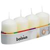 BOLSIUS - Candele Pilastro - 6,1 x 4,1 cm - Avorio - Vassoio di 4, 60/40mm