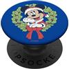 Disney Mickey Mouse Santa Natale Wreath Smile Look Up PopSockets PopGrip Intercambiabile