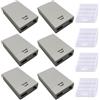 GTIWUNG Supporto Batteria 3xAA 4.5V con Interruttore e USB, Bianco | 6 Pezzi, Con Coperchio, Custodia in Plastica, Presa USB Femmina, Interruttore On/Off