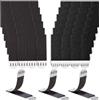 Rusoz 48 Strisce Senza Chiodi per Quadri Muro, 24 Paia Appendi Quadri Senza Chiodi 20mm x 70mm Nero Feltro Adesivo Forte per Appendere Quadri, Cornici e Specchi al Muro