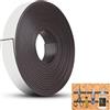 AILUYA Nastro Magnetico, 20mm x 4m Strisce Magnetiche, Striscia Magnetica Adesiva, Nastro Magnetico Adesivo per Schermi, Zanzariere, l'insegnamento