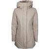 WOOLRICH Boulder Parka in Ramar Cappuccio In Pelliccia Sintetica Beige Taglia S