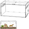 QWORK® Scatola per Rettili in Acrilico, Terrario Insetti, 30x20x15cm per Mantide Religiosa, Ragni, Lucertole, Lumache