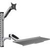 Techly Supporto monitor Techly a parete con supporto monitor e ripiano tastiera estensibile