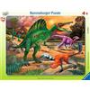 Ravensburger bambini 05094 - Spinosauro - 42 pezzi puzzle con cornice, Colore Arancione, m