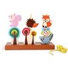 Small Foot 5872 Gioco ad incastro Animali della foresta small foot in legno, con alberi ed animali colorati, a partire da 1 anno